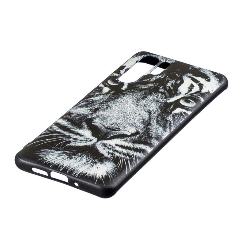 Coque Huawei P30 Pro Tigre Noir Et Blanc