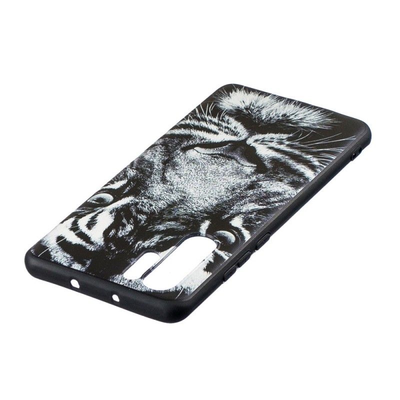 Coque Huawei P30 Pro Tigre Noir Et Blanc