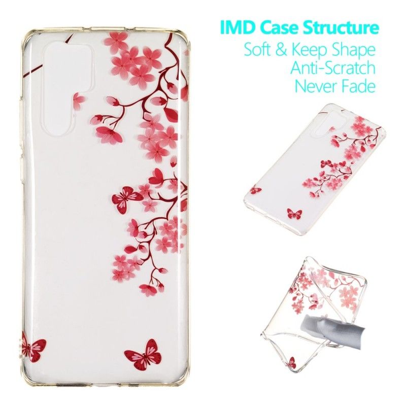 Coque Huawei P30 Pro Transparente Arbre Fleuri