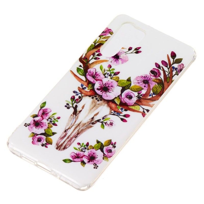 Coque Huawei P30 Pro Wapiti Fleuri Fluorescente