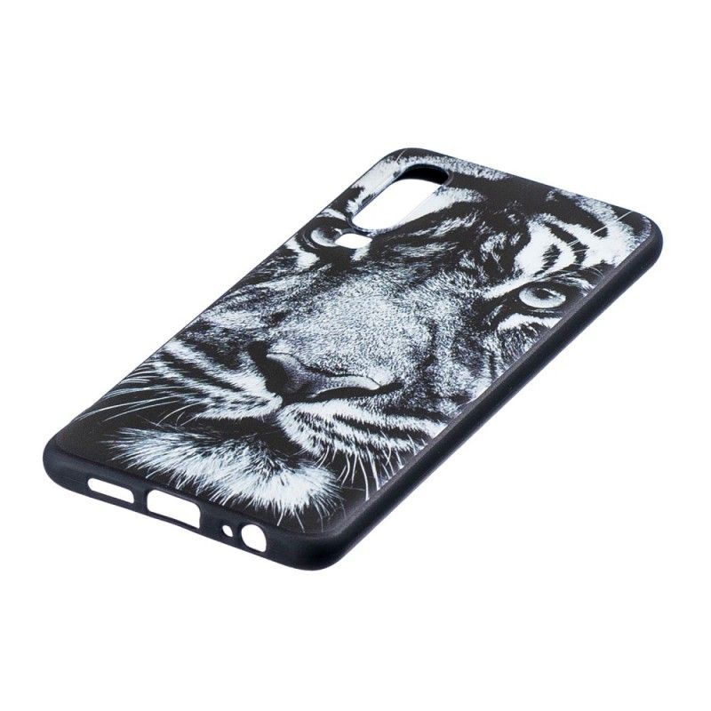 Coque Huawei P30 Tigre Noir Et Blanc