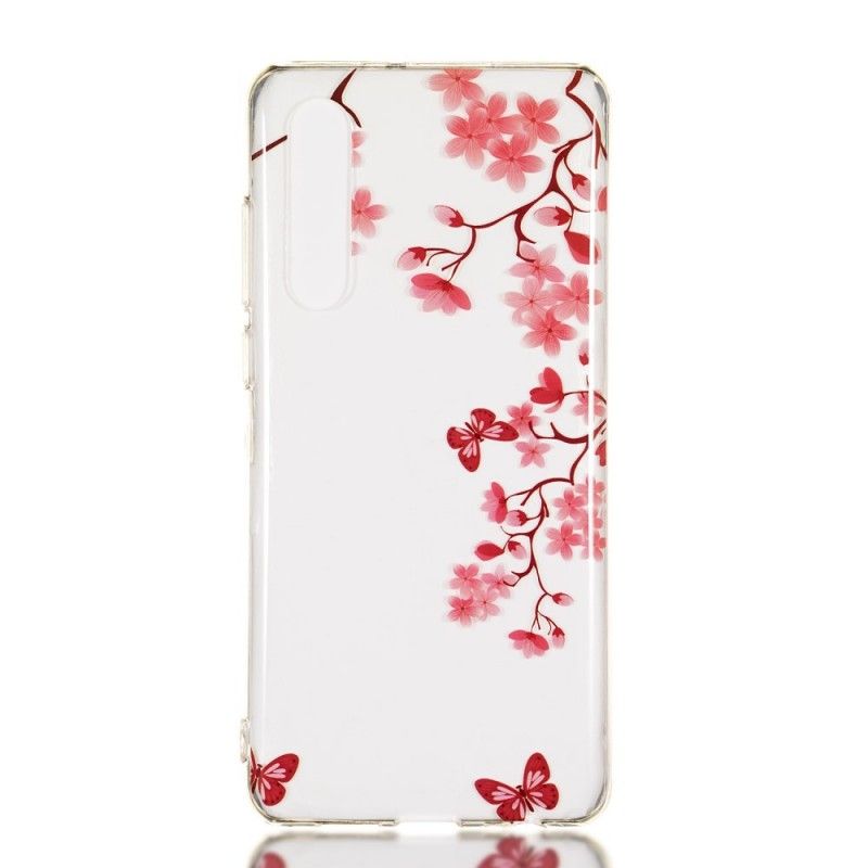 Coque Huawei P30 Transparente Arbre Fleuri