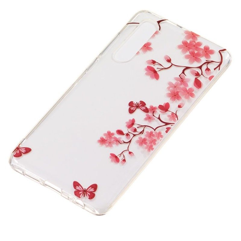 Coque Huawei P30 Transparente Arbre Fleuri