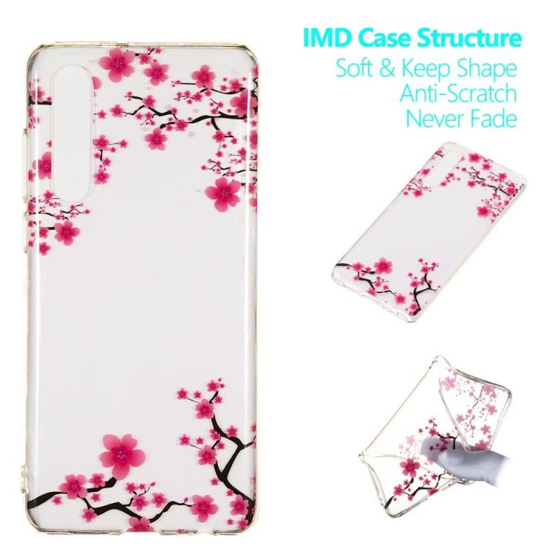 Coque Huawei P30 Transparente Arbre Fleuri