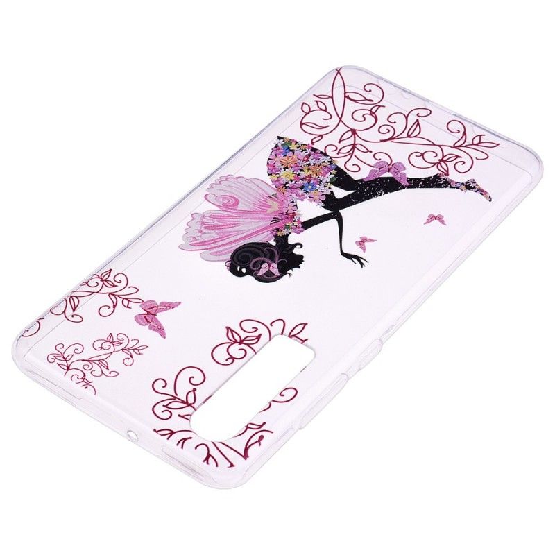 Coque Huawei P30 Transparente Fée Fleurie