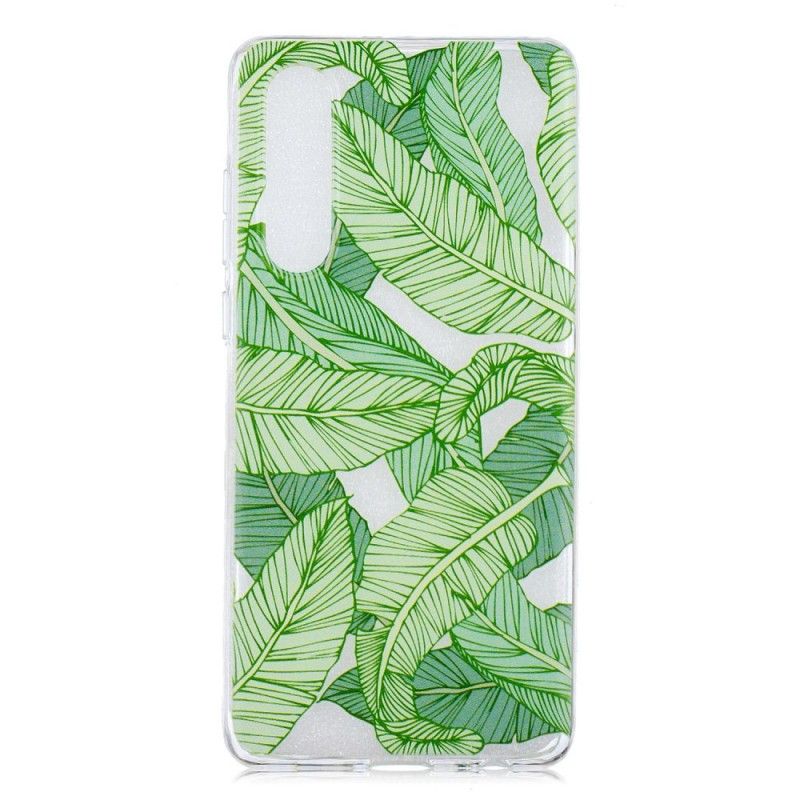 Coque Huawei P30 Transparente Feuilles Graphiques