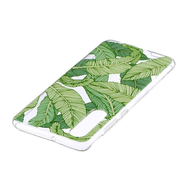 Coque Huawei P30 Transparente Feuilles Graphiques