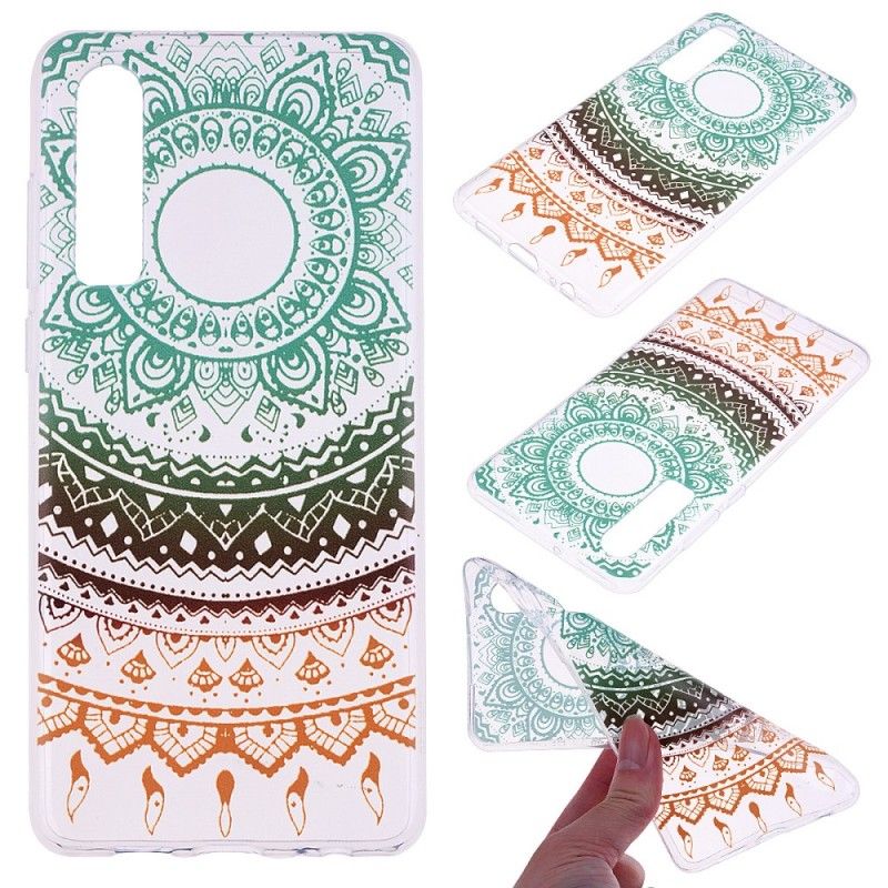 Coque Huawei P30 Transparente Mandala Coloré