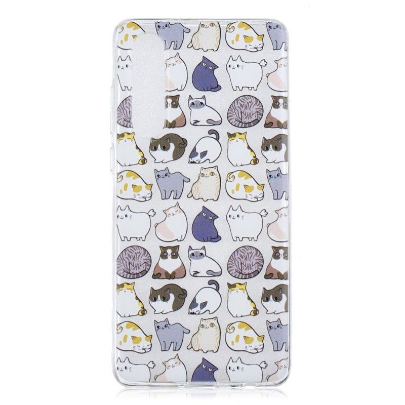 Coque Huawei P30 Transparente Multiples Chats