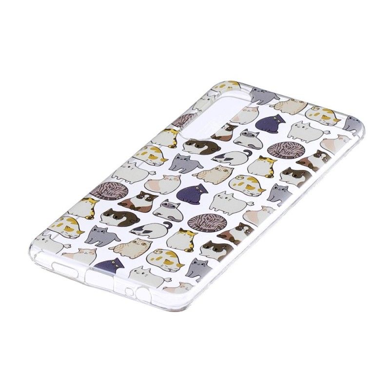 Coque Huawei P30 Transparente Multiples Chats