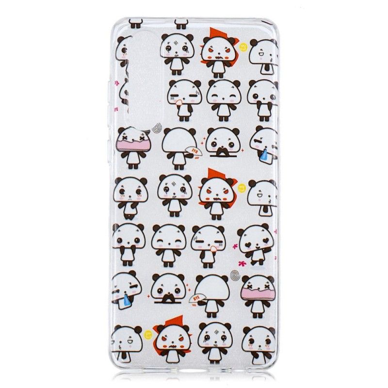 Coque Huawei P30 Transparente Pandas Funny