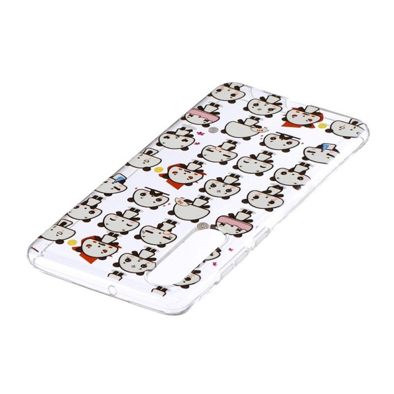 Coque Huawei P30 Transparente Pandas Funny