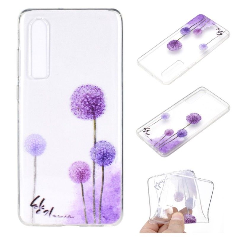 Coque Huawei P30 Transparente Pissenlits Colorés