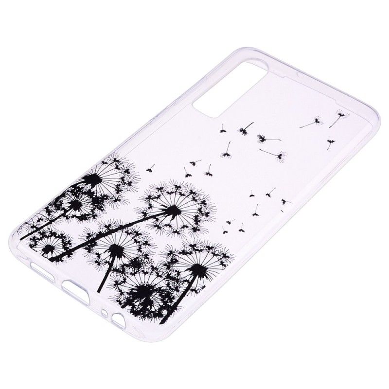 Coque Huawei P30 Transparente Pissenlits Noirs