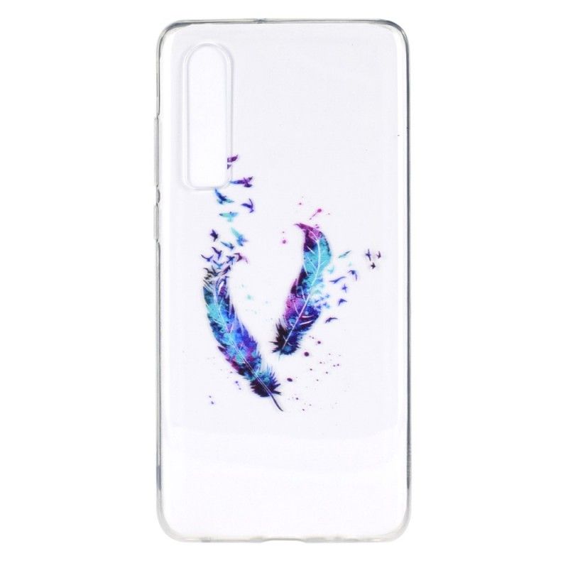 Coque Huawei P30 Transparente Plumes