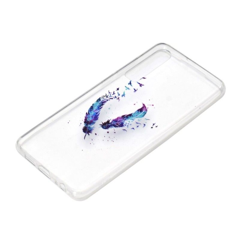 Coque Huawei P30 Transparente Plumes