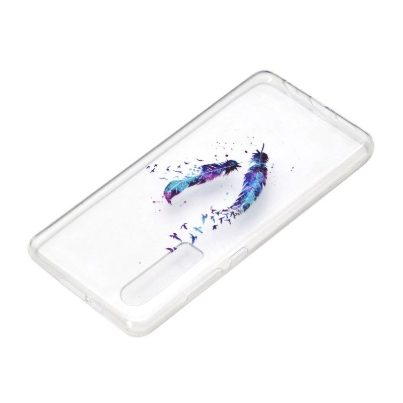 Coque Huawei P30 Transparente Plumes