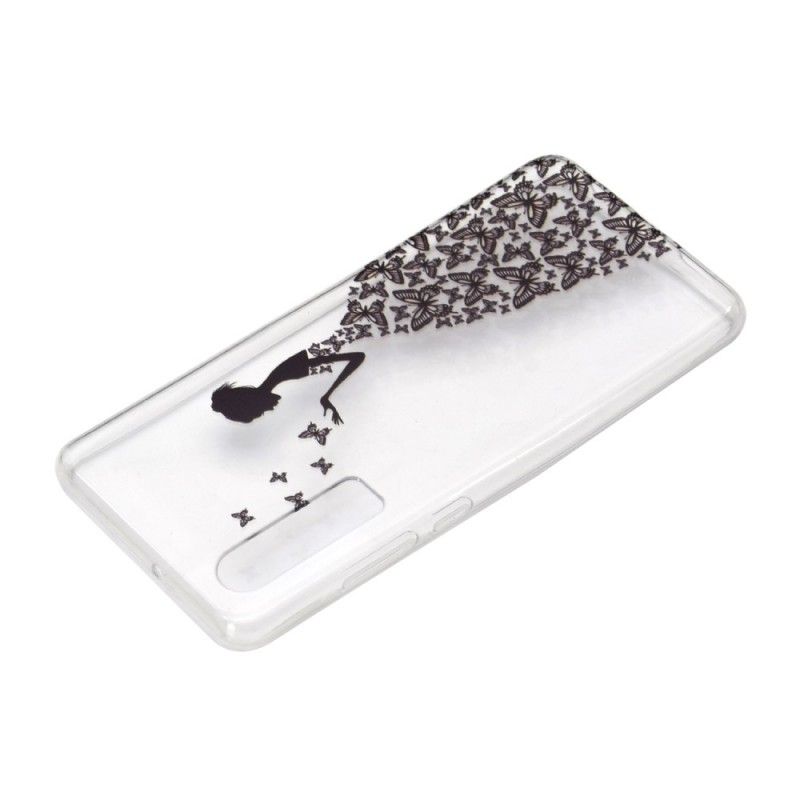 Coque Huawei P30 Transparente Robe Papillons