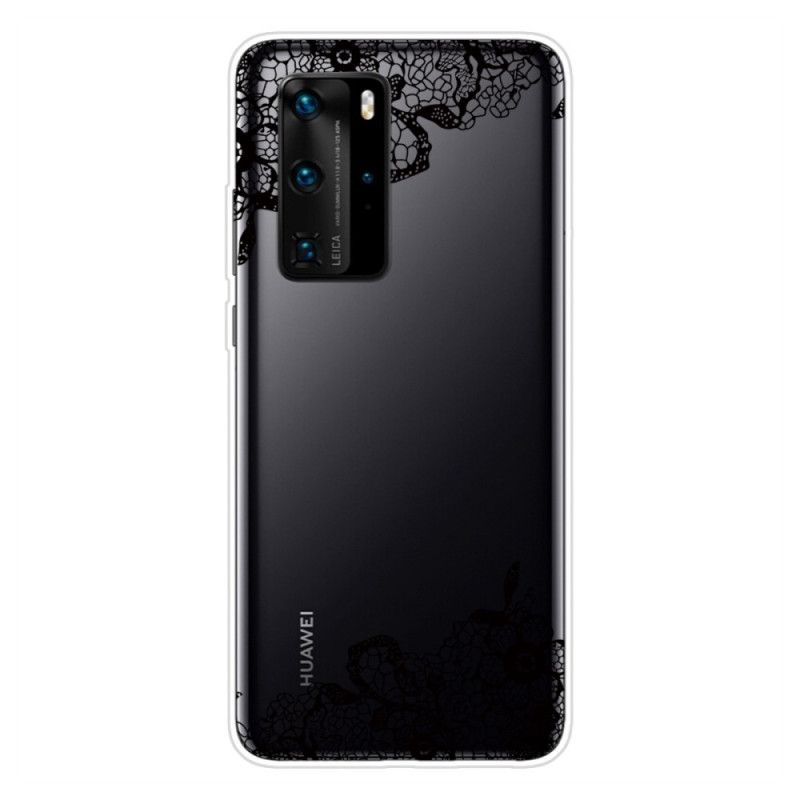 Coque Huawei P40 Dentelle Fine