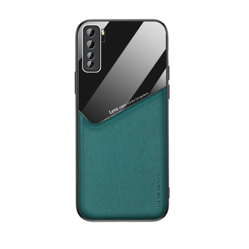 Coque Huawei P40 Effet Cuir Magnétique