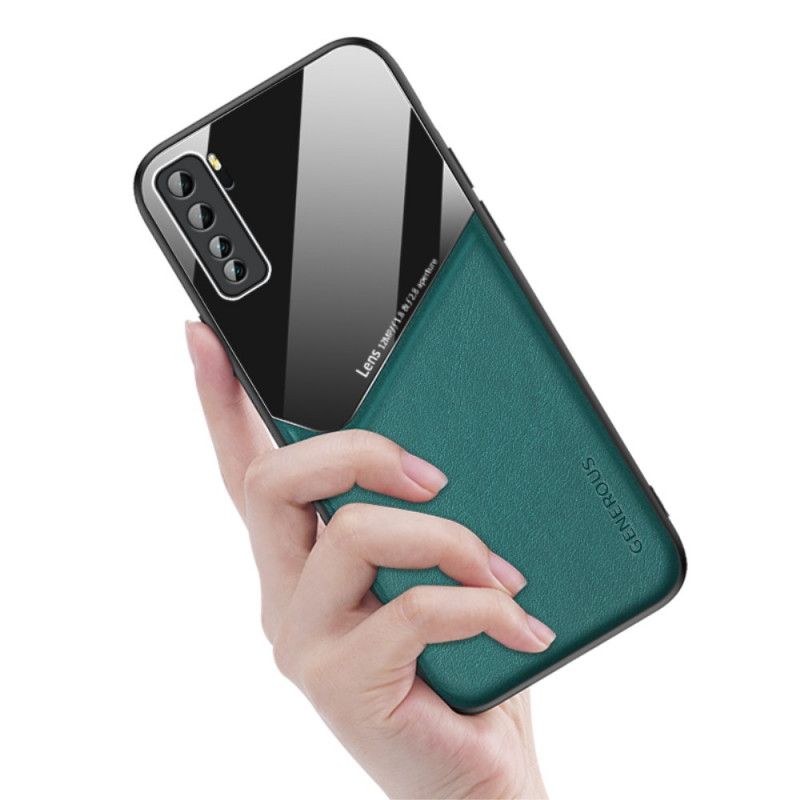 Coque Huawei P40 Effet Cuir Magnétique