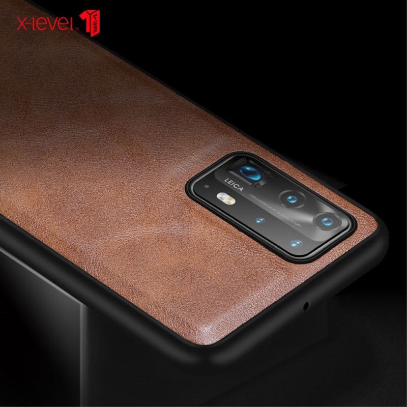 Coque Huawei P40 Effet Cuir Vintage