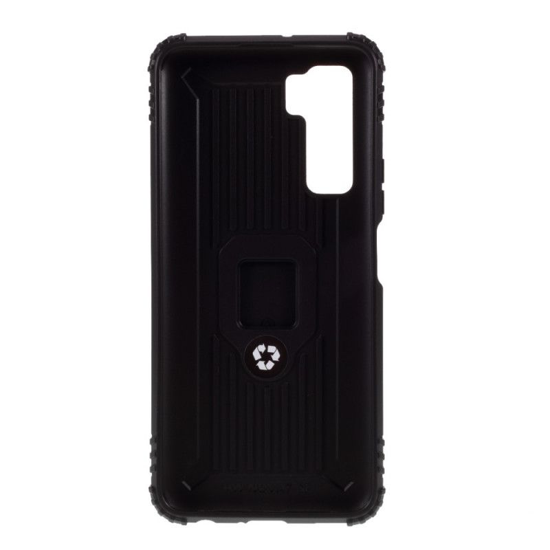 Coque Huawei P40 Lite 5g Ring Et Fibre Carbone