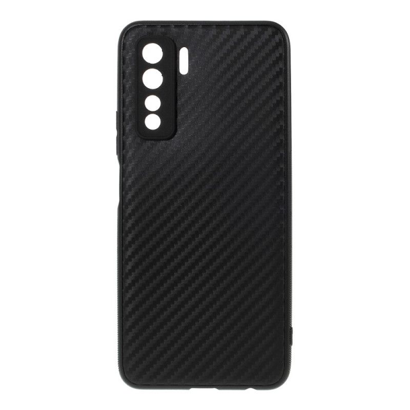 Coque Huawei P40 Lite 5g Silicone Fibre Carbone