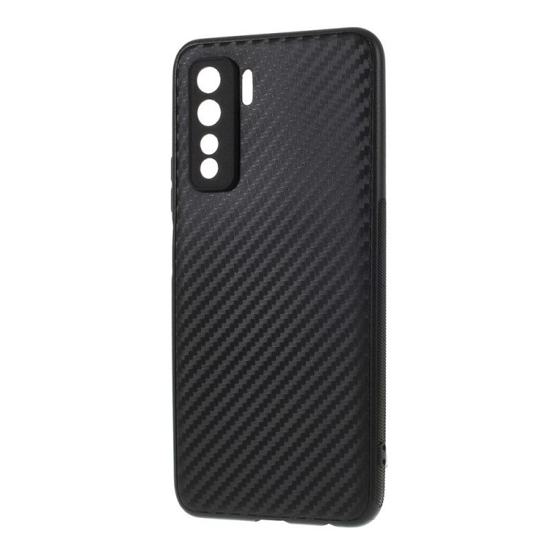 Coque Huawei P40 Lite 5g Silicone Fibre Carbone