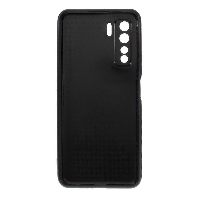 Coque Huawei P40 Lite 5g Silicone Fibre Carbone