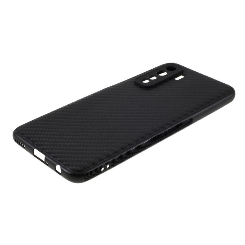 Coque Huawei P40 Lite 5g Silicone Fibre Carbone