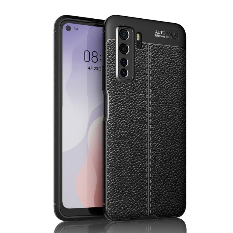 Coque Huawei P40 Lite 5g Texture Cuir Litchi