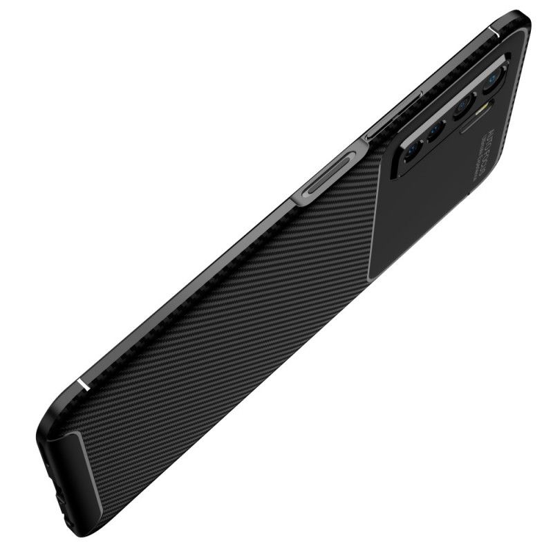 Coque Huawei P40 Lite 5g Texture Fibre Carbone Flexible