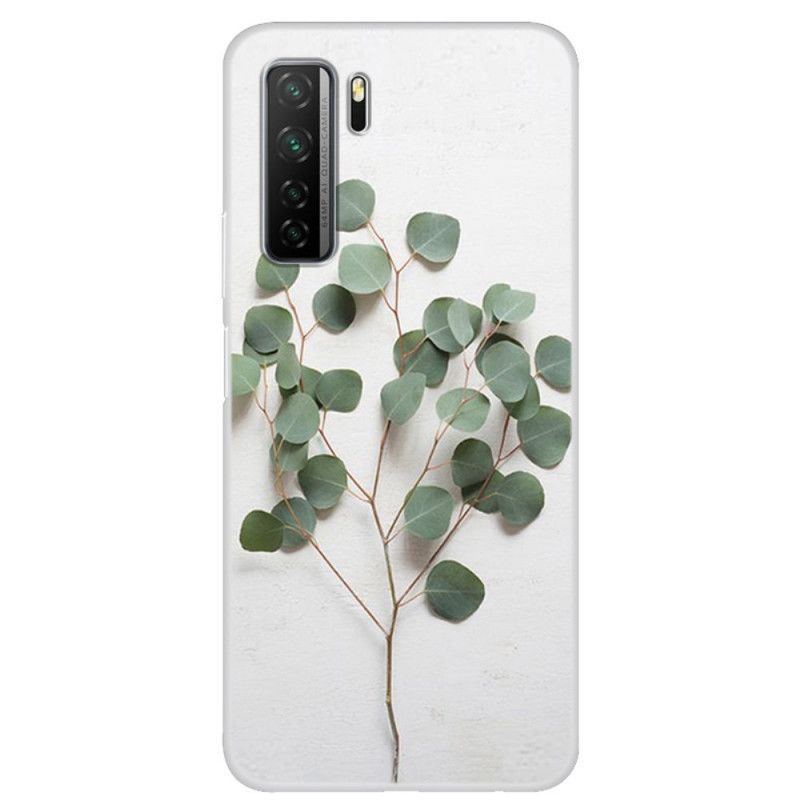 Coque Huawei P40 Lite 5g Transparente Feuilles Réalistes