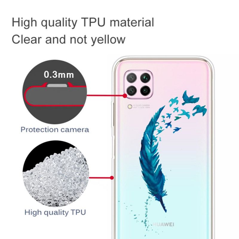 Coque Huawei P40 Lite Belle Plume