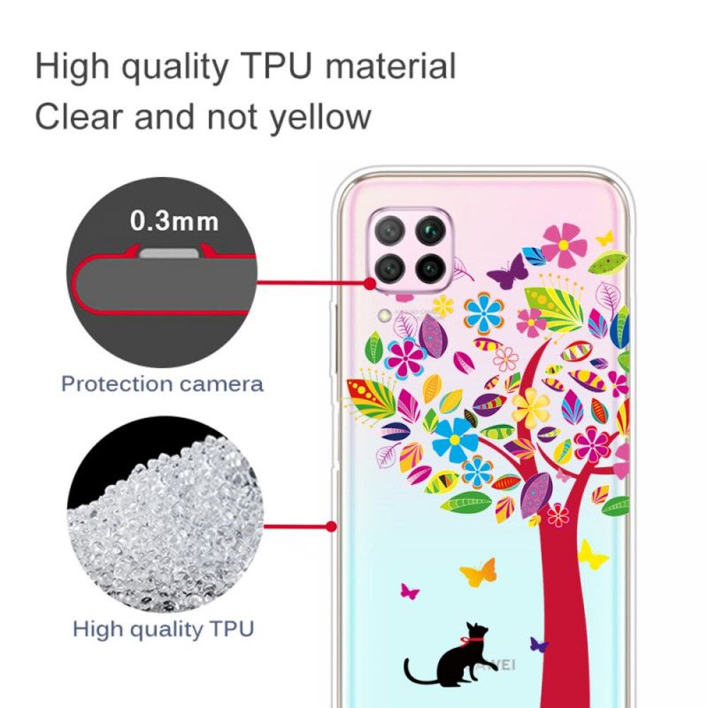 Coque Huawei P40 Lite Chat Sous L'arbre