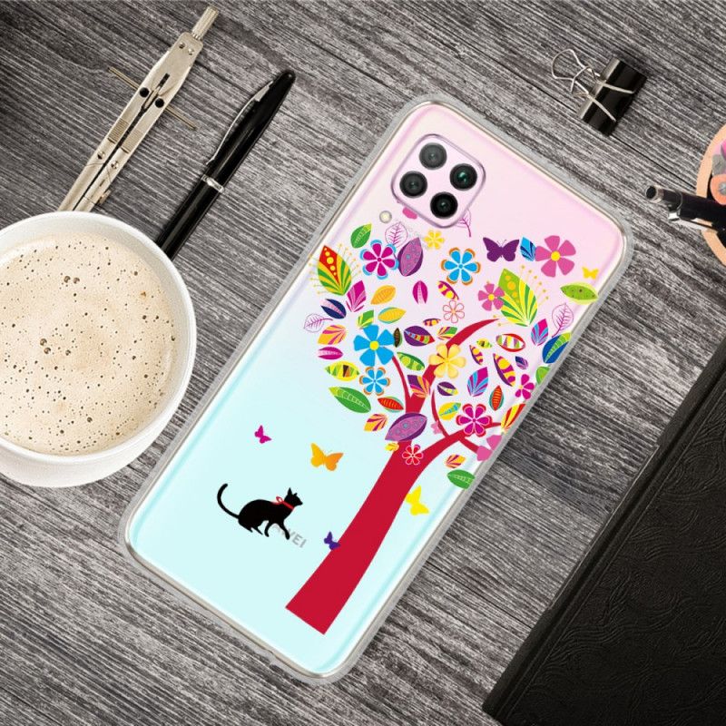 Coque Huawei P40 Lite Chat Sous L'arbre