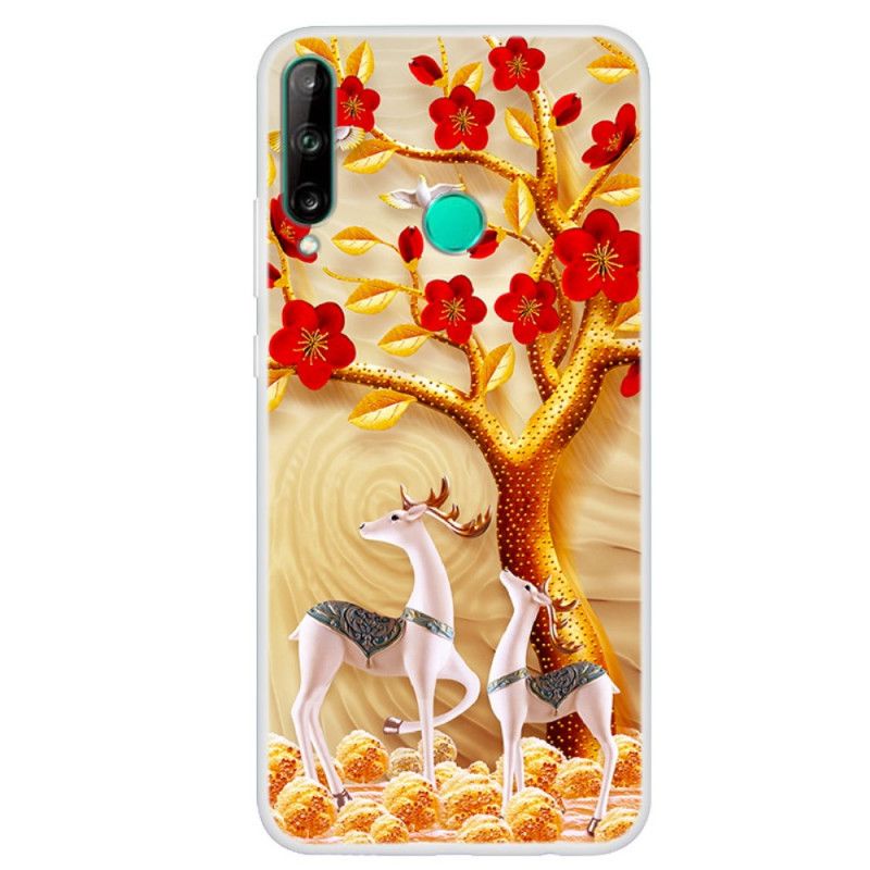 Coque Huawei P40 Lite E / Y7p Arbre Doré