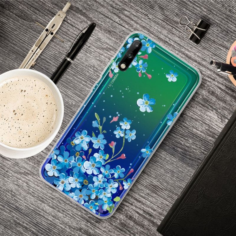 Coque Huawei P40 Lite E / Y7p Bouquet De Fleurs Bleues