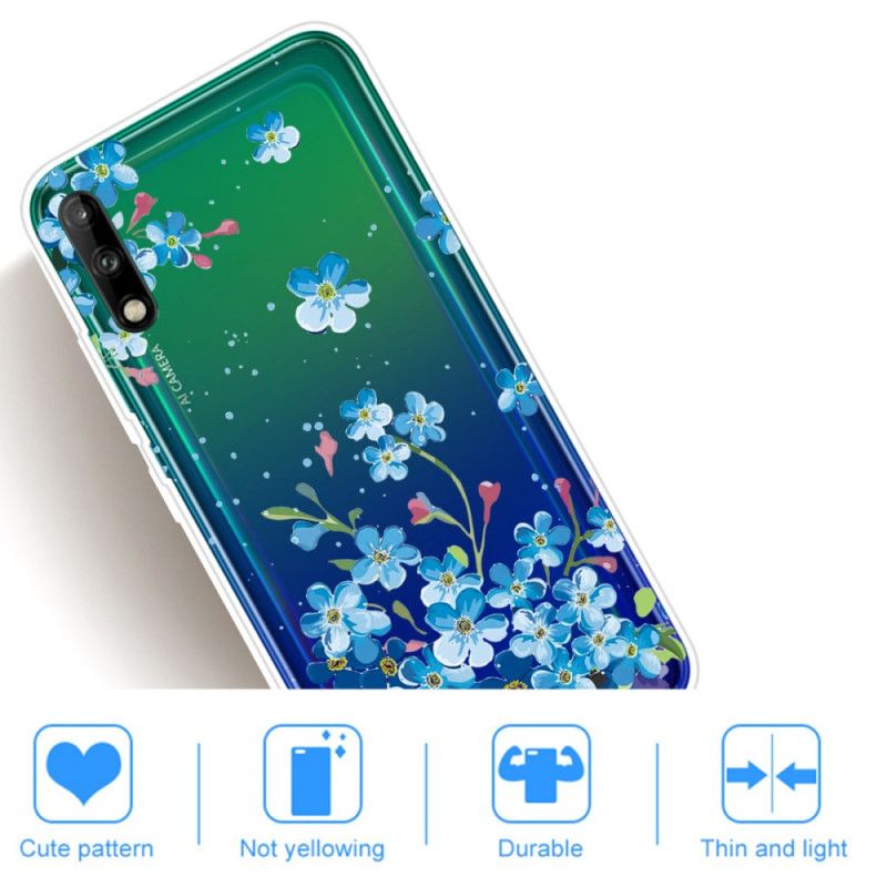 Coque Huawei P40 Lite E / Y7p Bouquet De Fleurs Bleues
