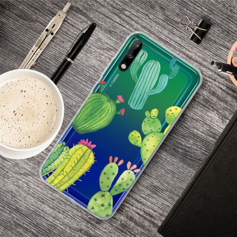 Coque Huawei P40 Lite E / Y7p Cactus Aquarelle