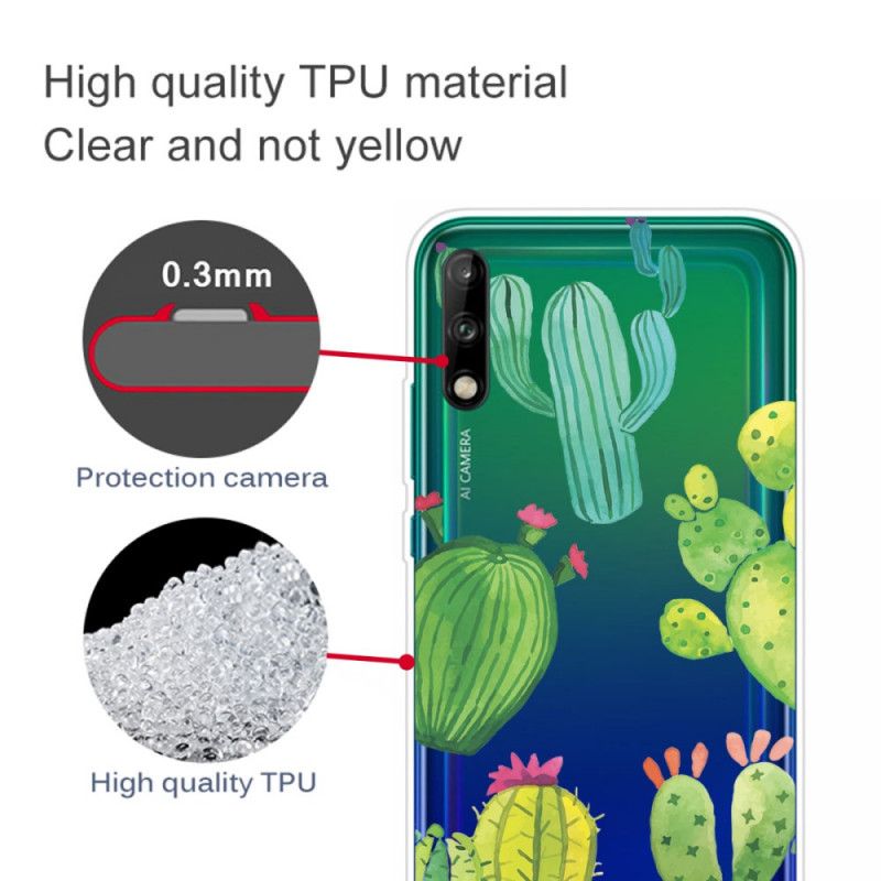 Coque Huawei P40 Lite E / Y7p Cactus Aquarelle