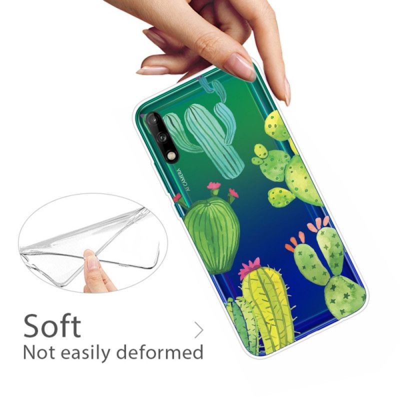 Coque Huawei P40 Lite E / Y7p Cactus Aquarelle