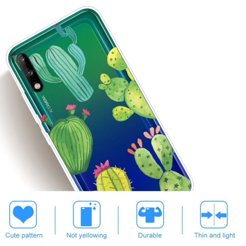 Coque Huawei P40 Lite E / Y7p Cactus Aquarelle