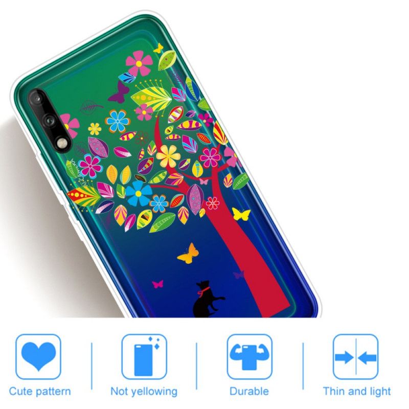 Coque Huawei P40 Lite E / Y7p Chat Sous L'arbre