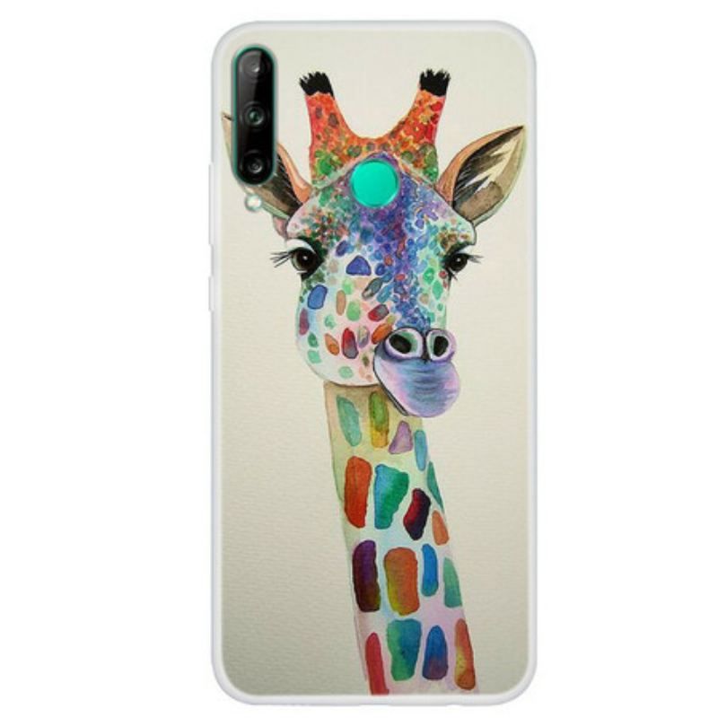 Coque Huawei P40 Lite E / Y7p Girafe Colorée