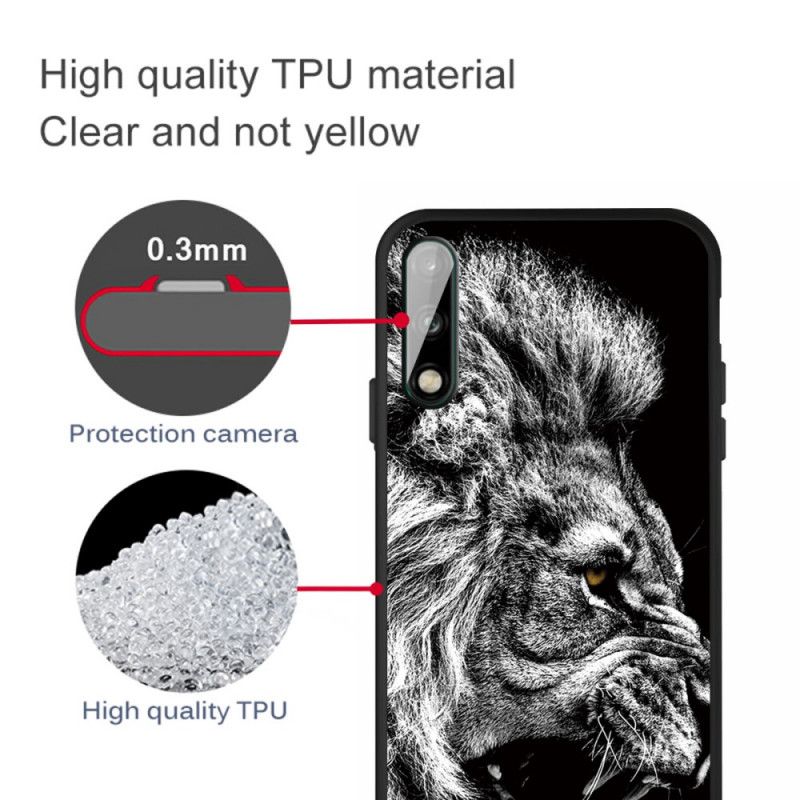 Coque Huawei P40 Lite E / Y7p Lion Féroce