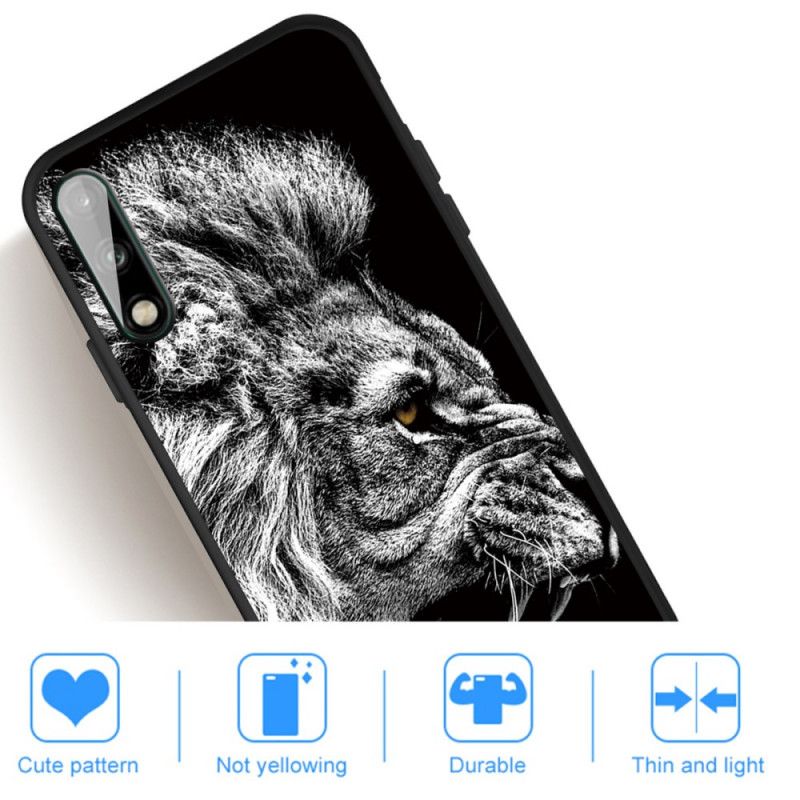 Coque Huawei P40 Lite E / Y7p Lion Féroce