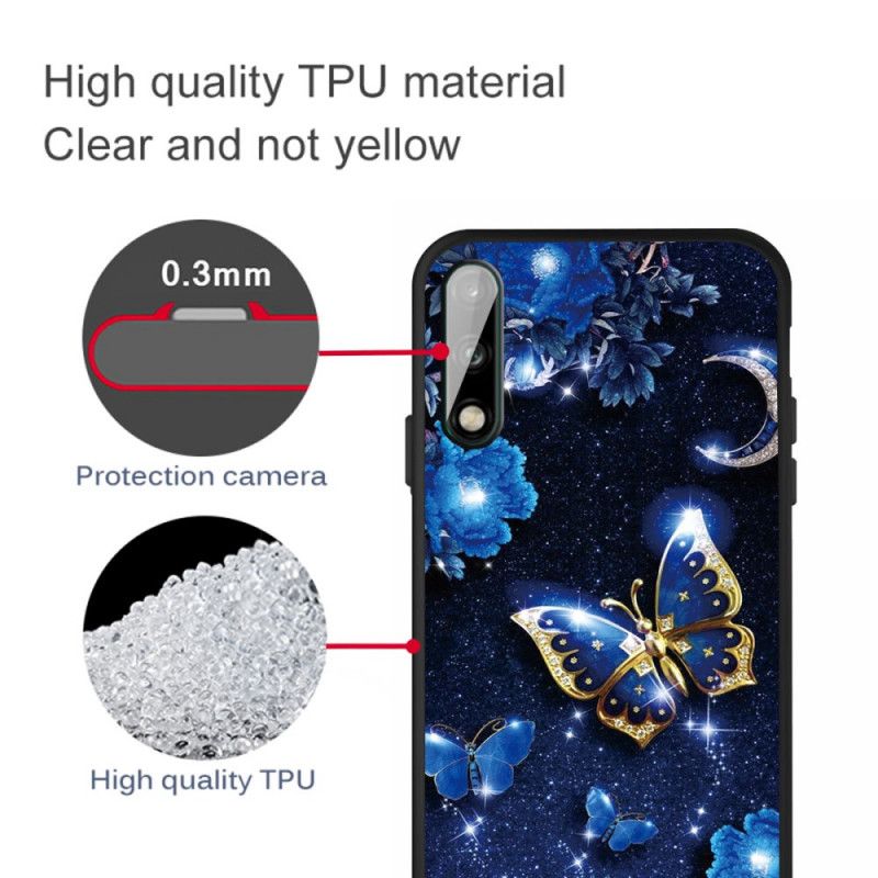 Coque Huawei P40 Lite E / Y7p Papillon D'or