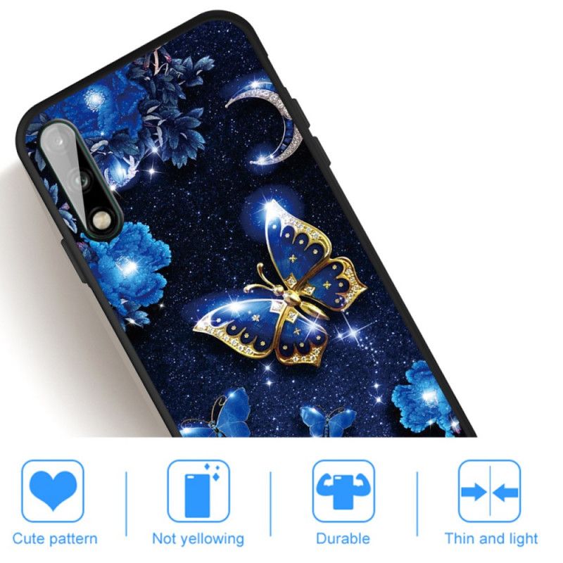 Coque Huawei P40 Lite E / Y7p Papillon D'or